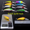 fly fishing bait set Realistic Swing Tackle 5
