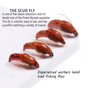 The nymph Scudidae is suitable for trout fishing with insect baits