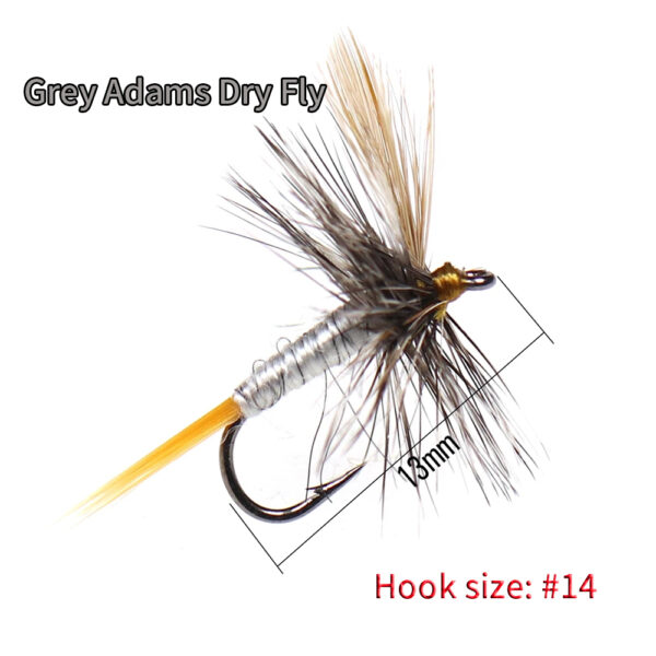 Adam flies Dry Fly Adult Mayfly fishing bait 3