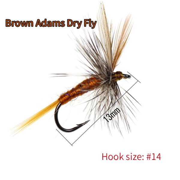 Adam flies Dry Fly Adult Mayfly fishing bait 2