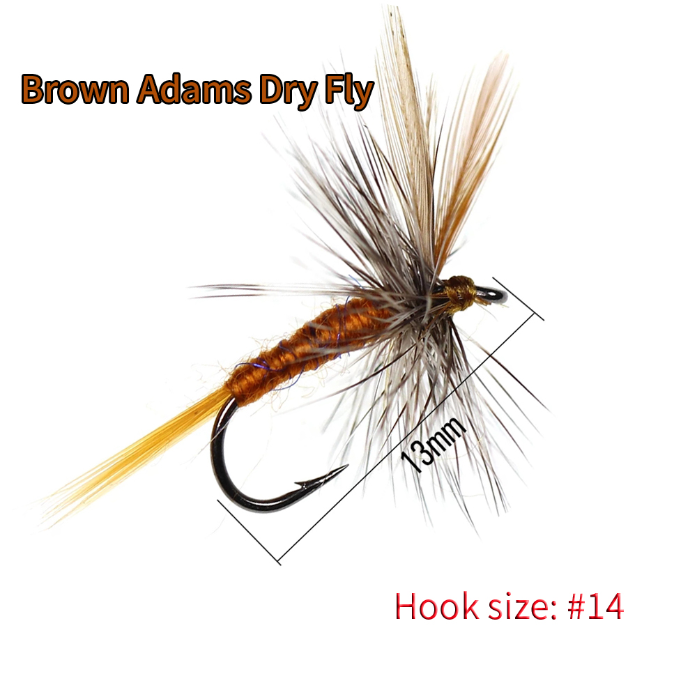 Adam flies Dry Fly Adult Mayfly fishing bait - Gofor Fishing