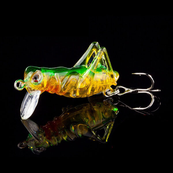 Grasshopper insect Fishing Lures hard bait Lifelike Artificial bait Bass Swimbait 3