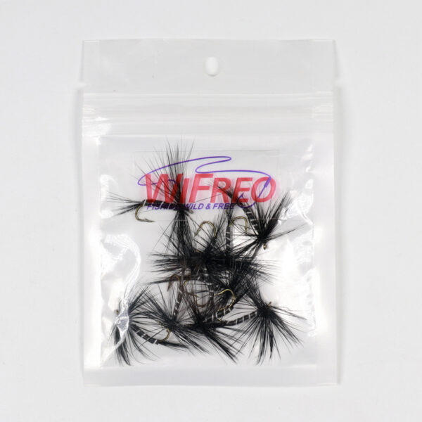 Black Zebra Mosquito Fly Trout Fishing Dry Flies Fly Fishing Bait Fly 5