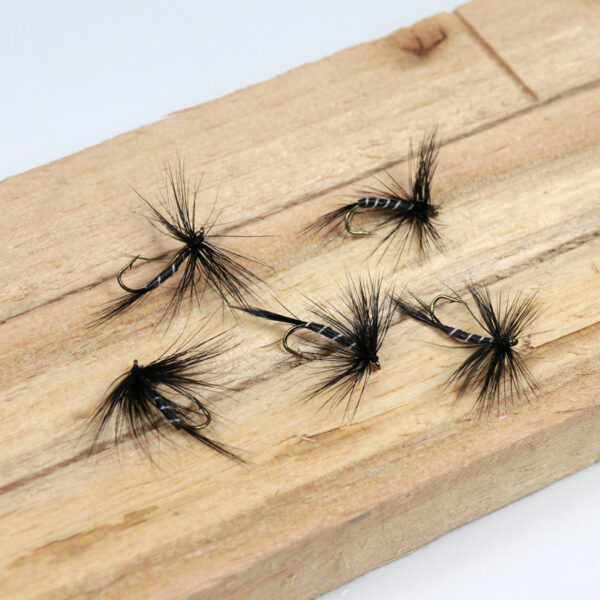 Black Zebra Mosquito Fly Trout Fishing Dry Flies Fly Fishing Bait Fly 4