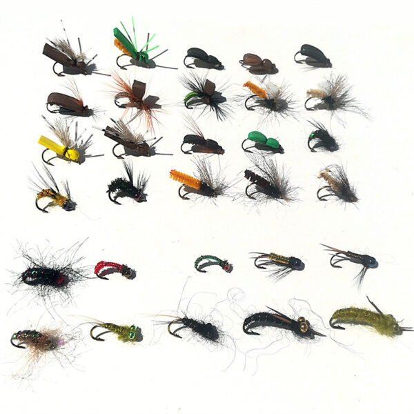 fly fishing fly insect salmon trout bait combo 5