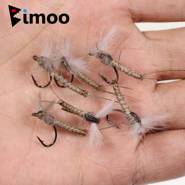 Feather Wing Mayfly Dry Fly Rocky River Trout Fishing Flies Bait Lure 1