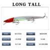 Flying Man Throws a Floating Laser Fishing Lures Wobbler Floating Trolling Artificial Bait 2