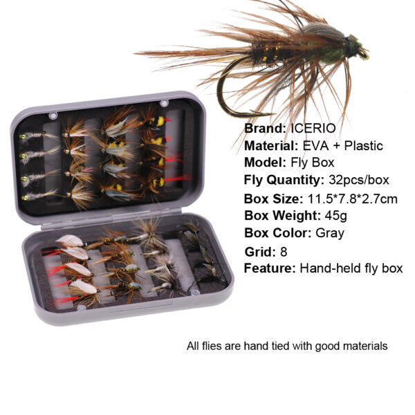 Trout Nymph Fly Fishing Bait Flies Box 5