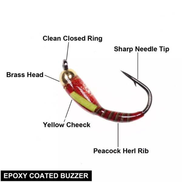 ice fishing fly bait jig nymph larvae 3