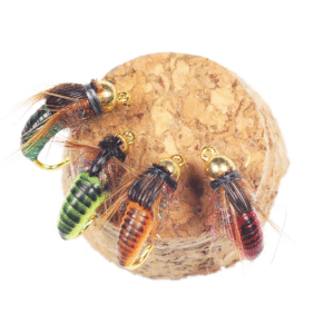 Realistic fairy flying caterpillar for trout fishing artificial insect bait