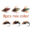 8PCS #12 Hot Sale Brass Bead Head Fast Sinking Nymph Scud Fly Bug Worm Trout Fishing Flies Artificial Insect Fishing Bait Lure 8