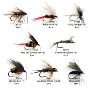 Trout Nymph Fly Fishing Bait Flies Box