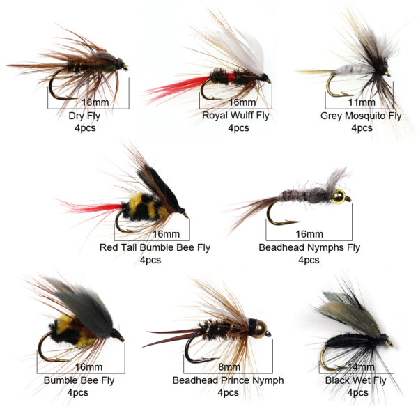 Trout Nymph Fly Fishing Bait Flies Box 2