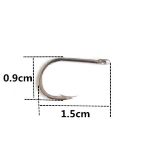Bait #8 Black Hook Shiny Leather Material Bee Nymph Spinner