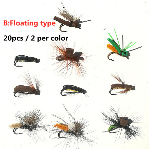 fly fishing fly insect salmon trout bait combo 2