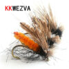 Fishing bait insects made of deer hair 1