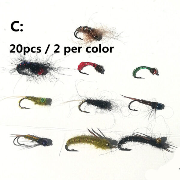 fly fishing fly insect salmon trout bait combo 4
