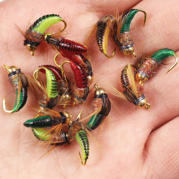 Realistic fairy flying caterpillar for trout fishing artificial insect bait 5