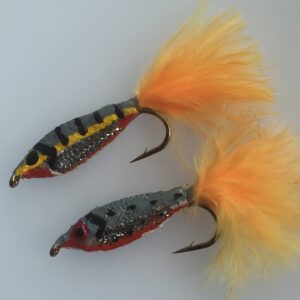 Fly Fishing Baitfish EPOXY Minnows Orange x8 Dry Flies Nymphs Fly Fishing Flies Kit