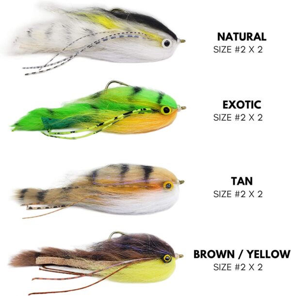 Lunchable Streamer Assortment Fly Fishing  Dry Flies Nymphs Fly Fishing Flies Kit - Image 2
