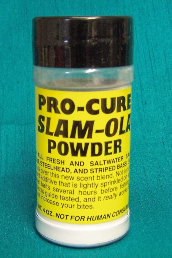 Slam-Ola Powder  Regular Scent  4 Ounce Fishing Artificial Bait Soft Plastic Lures - Image 2