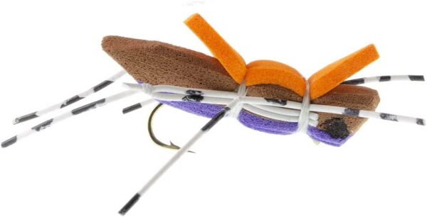 Morrish Hopper Foam Body Grasshopper Assortm Dry Flies Nymphs Fly Fishing Flies Kit - Image 3