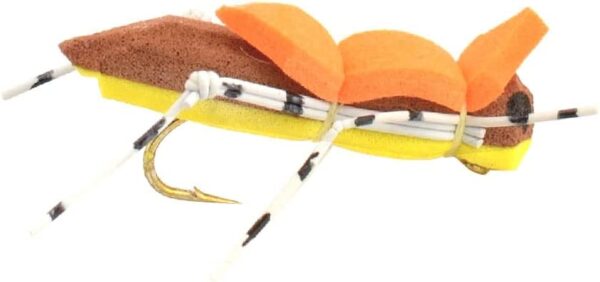 Morrish Hopper Foam Body Grasshopper Assortm Dry Flies Nymphs Fly Fishing Flies Kit - Image 5