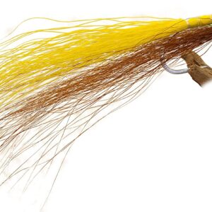 Clouser Minnow Fishing Flies Yellow & Brow Dry Flies Nymphs Fly Fishing Flies Kit