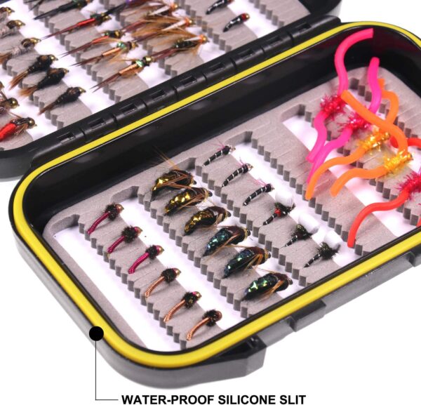 Fly Fishing 54 Nymph Flies Assortment BH Wet Dry Flies Nymphs Fly Fishing Flies Kit - Image 3