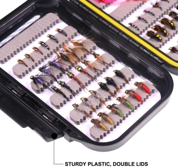 Fly Fishing 54 Nymph Flies Assortment BH Wet Dry Flies Nymphs Fly Fishing Flies Kit - Image 4