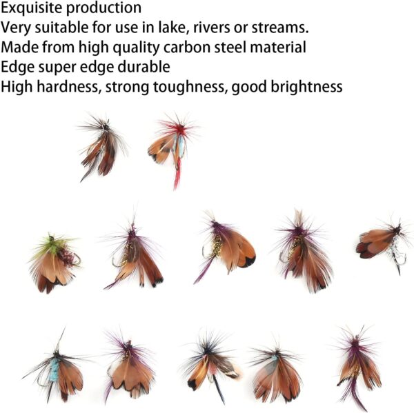 Lures  Fly Fishing Lure Strong Practicality  Dry Flies Nymphs Fly Fishing Flies Kit - Image 3