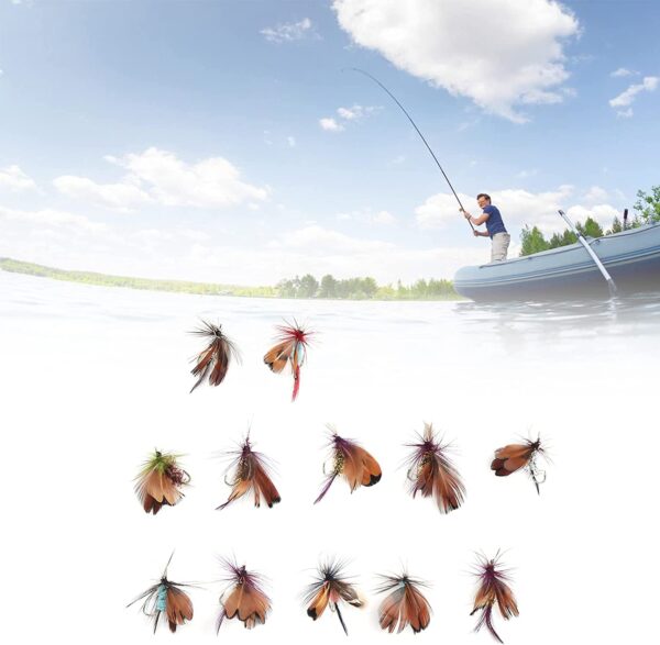 Lures  Fly Fishing Lure Strong Practicality  Dry Flies Nymphs Fly Fishing Flies Kit - Image 5