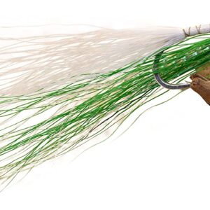 Clouser Minnow Fishing Flies Lime & White  Dry Flies Nymphs Fly Fishing Flies Kit
