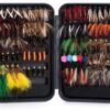Fly Fishing Flies Kit 40pcs/76pcs/100pcs F Dry Flies Nymphs Fly Fishing Flies Kit