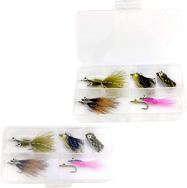 Fly Fishing Flies Assortment Saltwater Flies Dry Flies Nymphs Fly Fishing Flies Kit - Image 2