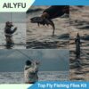 Fly Fishing Flies Kit  70 Packs Hand Tied Fl Dry Flies Nymphs Fly Fishing Flies Kit - Image 6