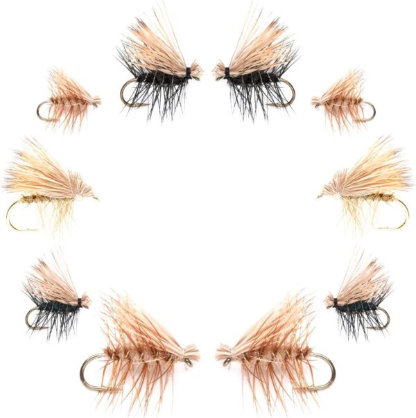 Basics Collection Elk Hair Caddis Dry Fly  Dry Flies Nymphs Fly Fishing Flies Kit