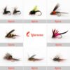 Fly Fishing Fly Kit with Tackle Dry/Wet Fly  Dry Flies Nymphs Fly Fishing Flies Kit - Image 3
