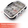 Fly Fishing Fly Kit with Tackle Dry/Wet Fly  Dry Flies Nymphs Fly Fishing Flies Kit - Image 7