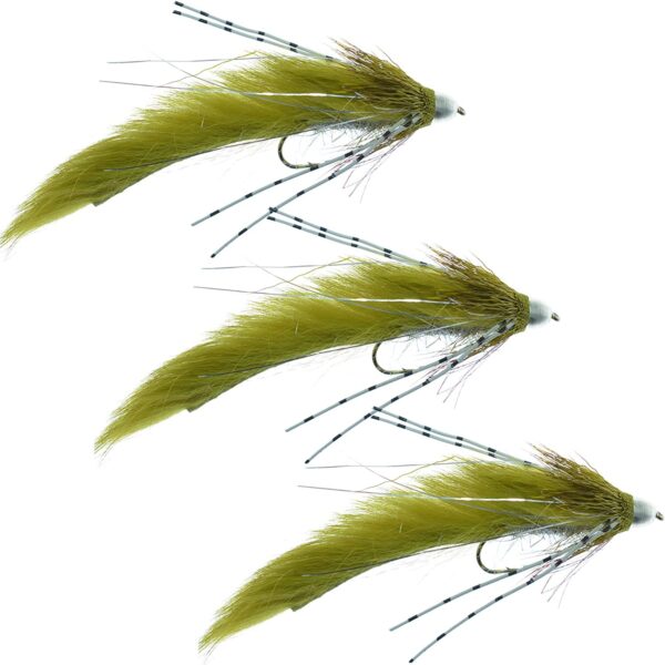 Olive Muddy Buddy Cone Head Lunchables Strea Dry Flies Nymphs Fly Fishing Flies Kit