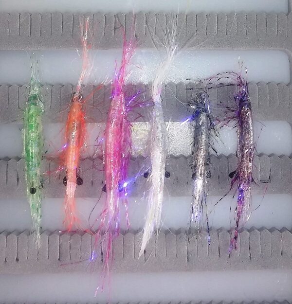 Large UV Saltwater Shrimp Fishing Fly Assort Dry Flies Nymphs Fly Fishing Flies Kit - Image 2