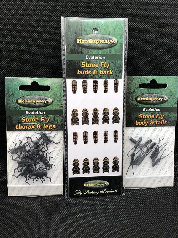 Evolution Black Stonefly Tying Set Dry Flies Nymphs Fly Fishing Flies Kit - Image 2