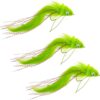 Chartreuse Bunny Diver Bass Bugs Fly Fishi Dry Flies Nymphs Fly Fishing Flies Kit