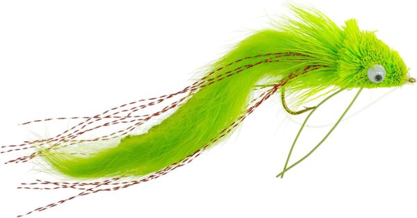 Chartreuse Bunny Diver Bass Bugs Fly Fishi Dry Flies Nymphs Fly Fishing Flies Kit - Image 2