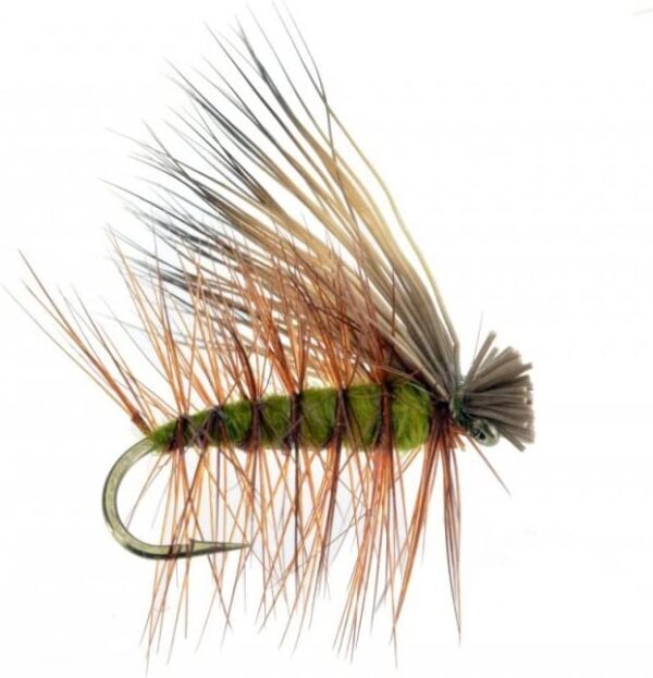Elk Hair Caddis Olive  Fly Fishing Attractor Dry Flies Nymphs Fly Fishing Flies Kit