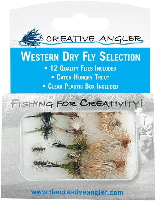 Western Dry Fly Selection for Fly Fishing. 1 Dry Flies Nymphs Fly Fishing Flies Kit