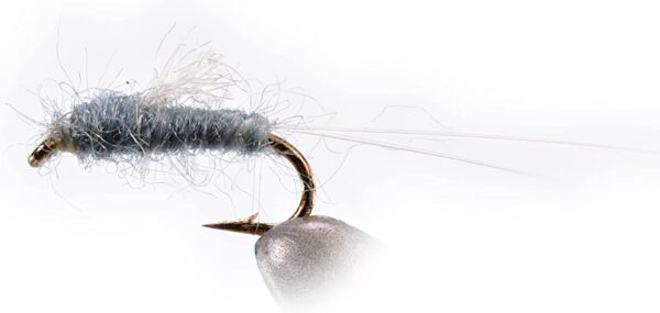 RS2 Gray Emerger Midge Nymph Fly 12 Flies  Dry Flies Nymphs Fly Fishing Flies Kit