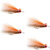Clousers Deep Minnow Brown Orange Sunfish  Dry Flies Nymphs Fly Fishing Flies Kit