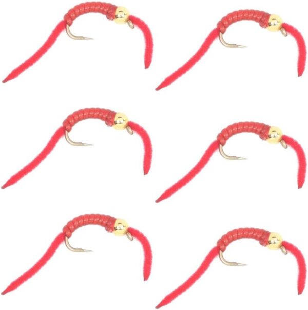 Trout Nymph Fly San Juan Worm Power Bead 1 Dry Flies Nymphs Fly Fishing Flies Kit