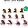 Fly Fishing Poppers  Topwater Fishing Lures  Dry Flies Nymphs Fly Fishing Flies Kit - Image 2